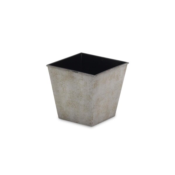 Cheungs 5.25 in. Square Planter with A Tapered Body - Gray PP-108LG - main